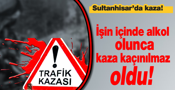 Uykusuzluk ve alkol olunca kaza kaçınılmaz oldu!