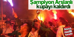 1. Amatör kümeye yükselen Arslanlıspor kupayı kaldırdı