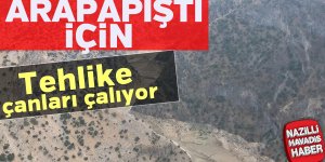 Arapapıştı Kanyonu'nda su seviyesi azaldı