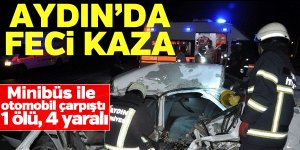 Aydın'da feci kaza: 1ölü, 4 yaralı