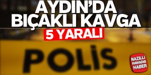 Aydın'da bıçaklı kavga: 5 yaralı