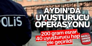 Aydın'da uyuşturucu operasyonu