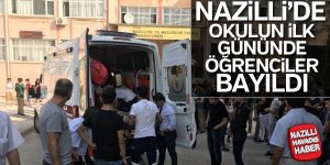 Nazilli'de okul töreninde öğrenciler bayıldı