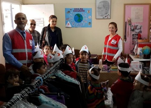 23 Nisan Kreş ve Anaokulu Öğrencileri'ne Kızılay Anlatıldı