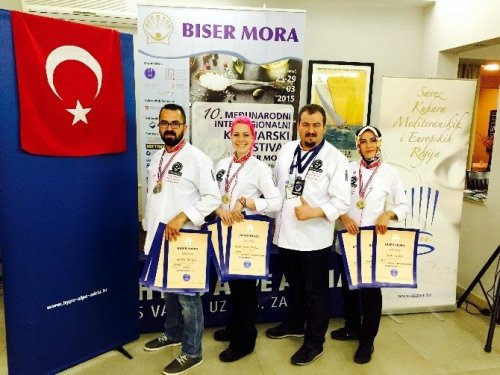 ADÜ’lü aşçılar, Hırvatistan’da rekor kırdı