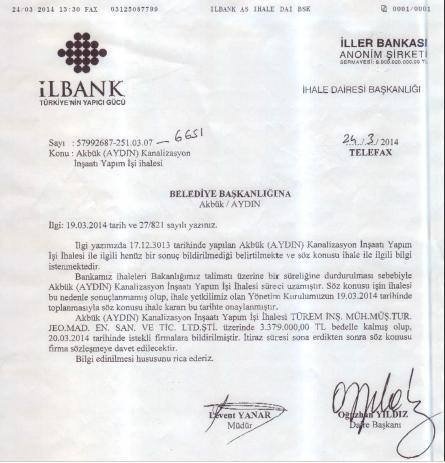 Akbük Kanalizasyon İhalesi Yapıldı