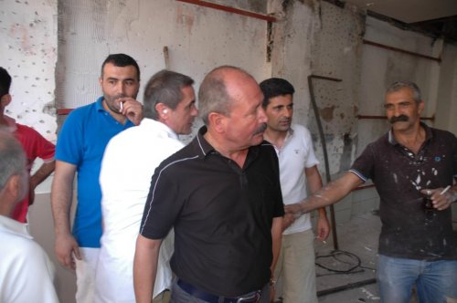Altungün, İşyerleri Yanan Esnafı Ziyaret Etti