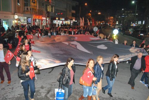 Aydın'da CHP’liler Cumhuriyet Yürüyüşü Düzenledi