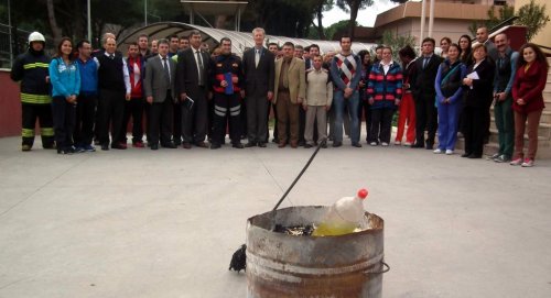 Aydın’da Gençlere Yangın Tatbikatı