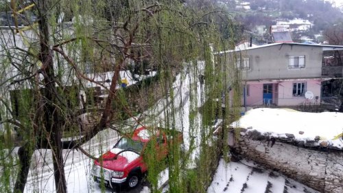 Aydın’ı Kar Değil Dolu Beyaza Bürüdü