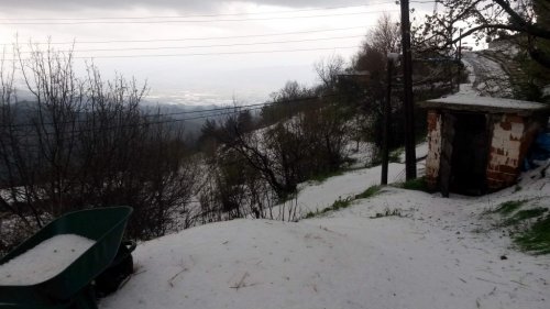 Aydın’ı Kar Değil Dolu Beyaza Bürüdü