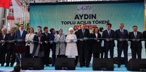 Cumhurbaşkanı Erdoğan, Aydın’a 391 Milyon Tl’lik 89 Projenin Açılışını Yaptı