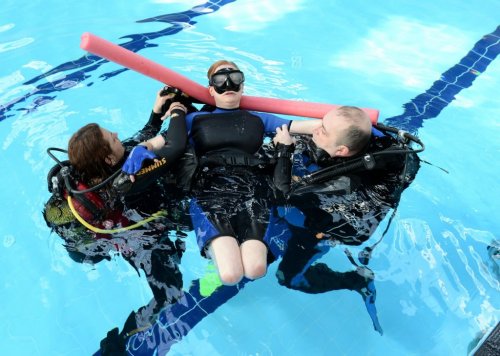 Engellilerin Su Altına Dalma Heyecanı