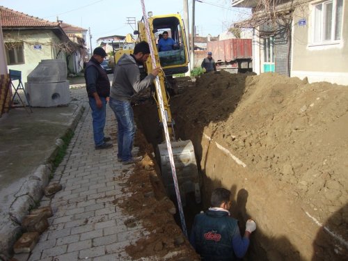 Germencik’te Kanalizasyon Çalışmalarını Bitiriyor