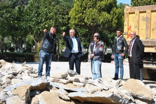 İncirliova Kültür Park’ta çalışmalar devam ediyor