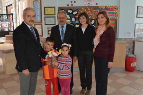 Kaymakam Aksoy veliler ve öğrencilerle söyleşi yaptı