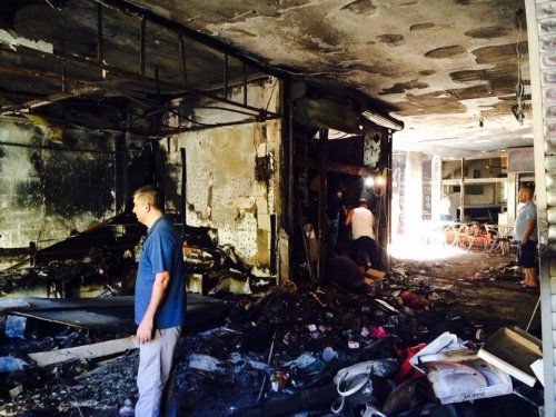 Kuşadası’ndaki İşhanı Yangınında Hasar Büyük