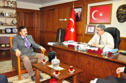 Kuyucak MYO'nun yeni yönetimi Başkan Alıcık’ı ziyaret etti