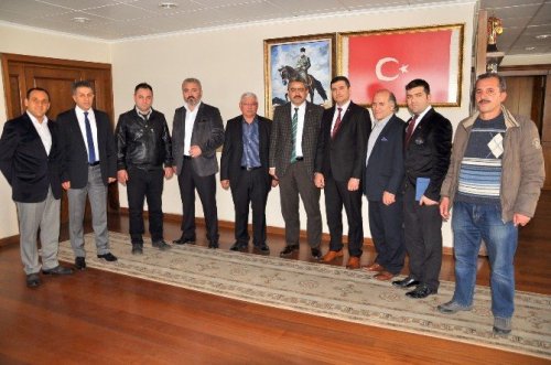 Nazilli Erzurumlular Derneği  Başkan Alıcık’ı ziyaret etti