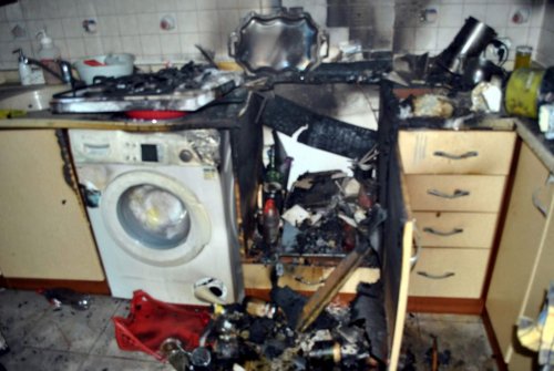 Ocakta Unutulan Yemek Evi Harabeye Çevirdi