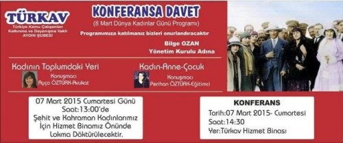 TÜRKAV  8 Mart Dünya Kadınlar Günü programı düzenledi